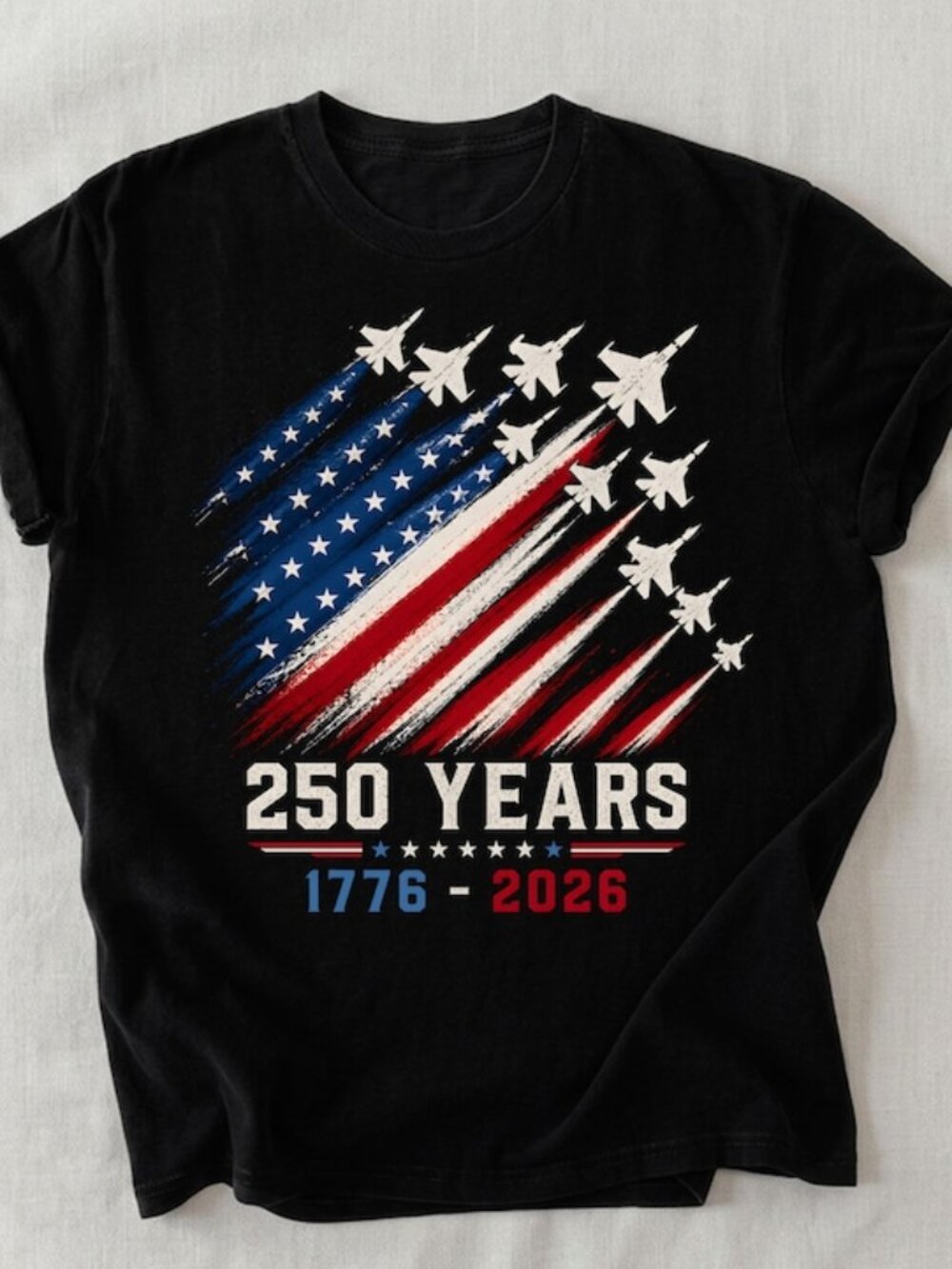 USA 250th Anniversary Shirt 1776-2026, 250 Years Tee, Patriotic Jet Fighter Shir
